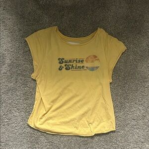 Yellow Graphic Tee - Sunrise & Shine